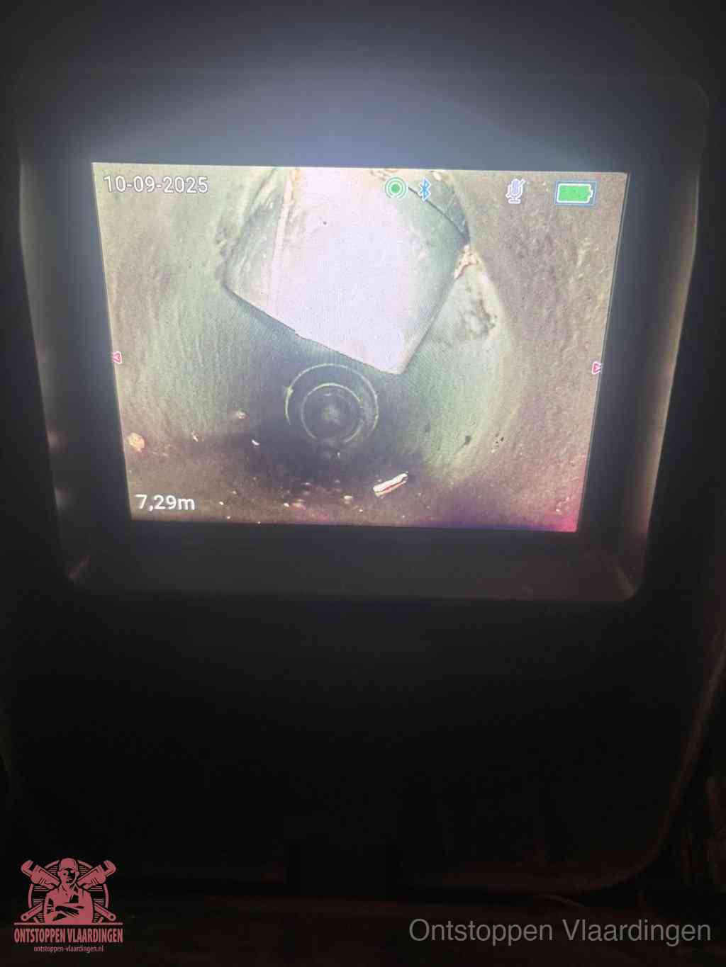 Rioolverzakking camerabeeld in Vlaardingen